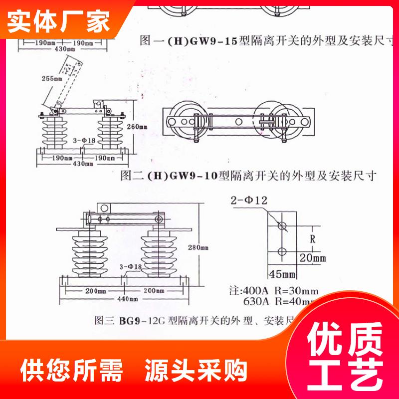 【户外隔离刀闸】HGW9-12W/400当地服务商