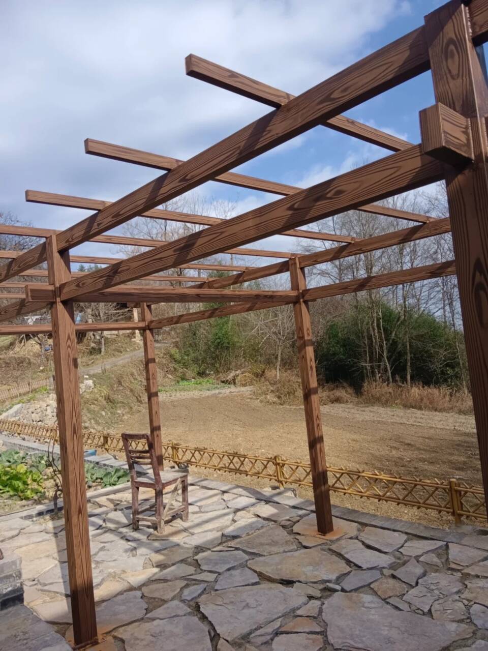 廊架長廊木紋漆，鋼結(jié)構(gòu)金屬面木紋漆，仿木紋漆批發(fā)價(jià)格