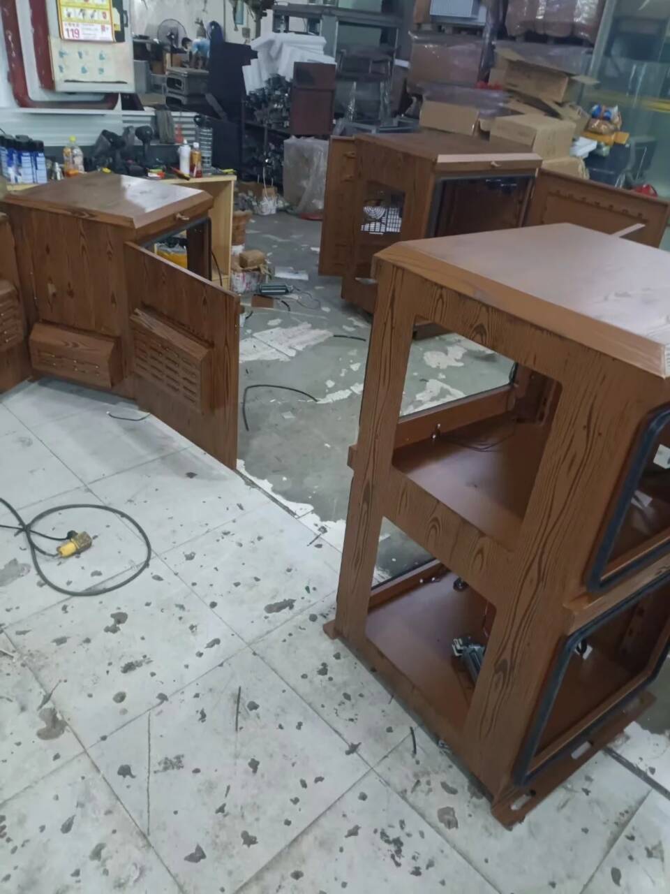 廊架長(zhǎng)廊木紋漆廠家施工