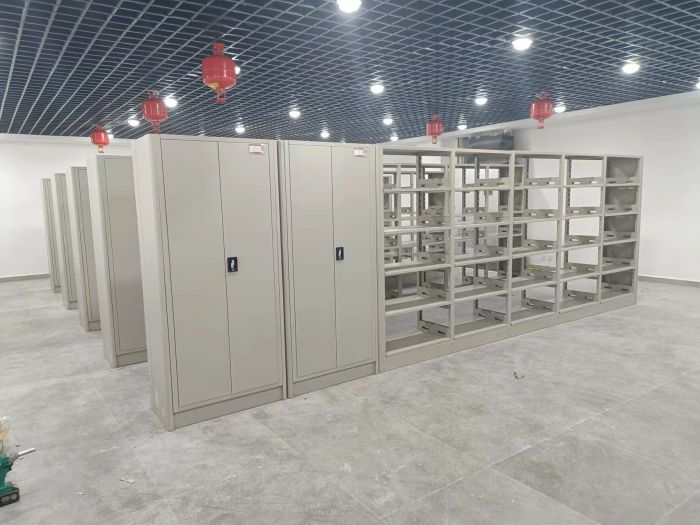 升级智能密集架【桦平】档案室五层档案架