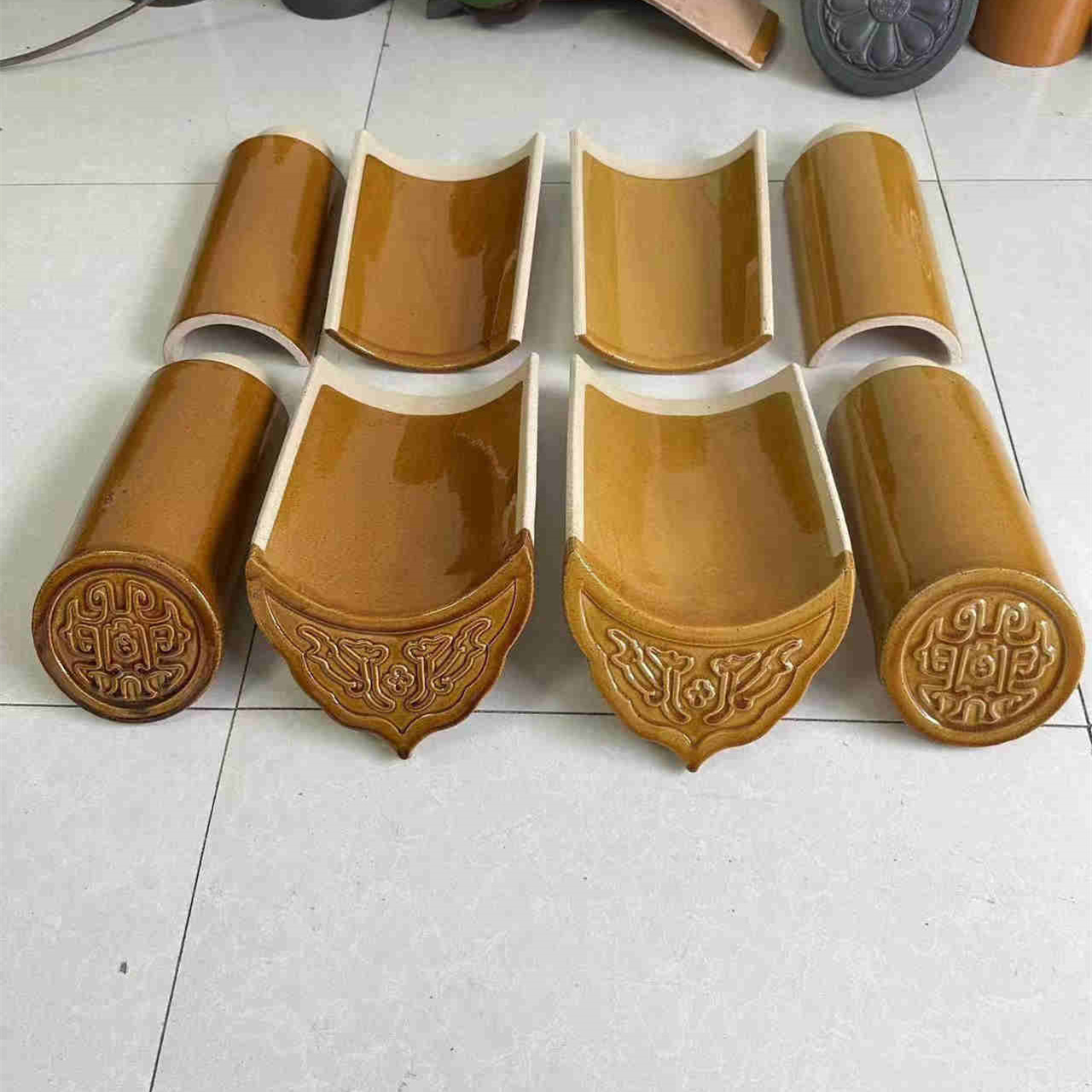 宜兴丁山琉璃瓦筒瓦、宜兴丁山琉璃瓦筒瓦厂家