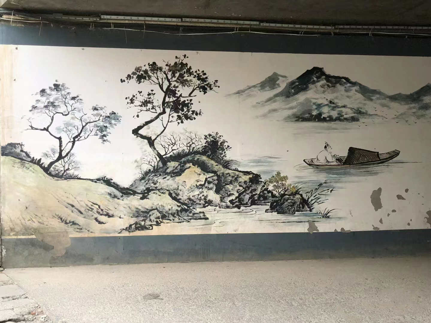 杭州桐庐外墙彩绘手绘墙绘公司
