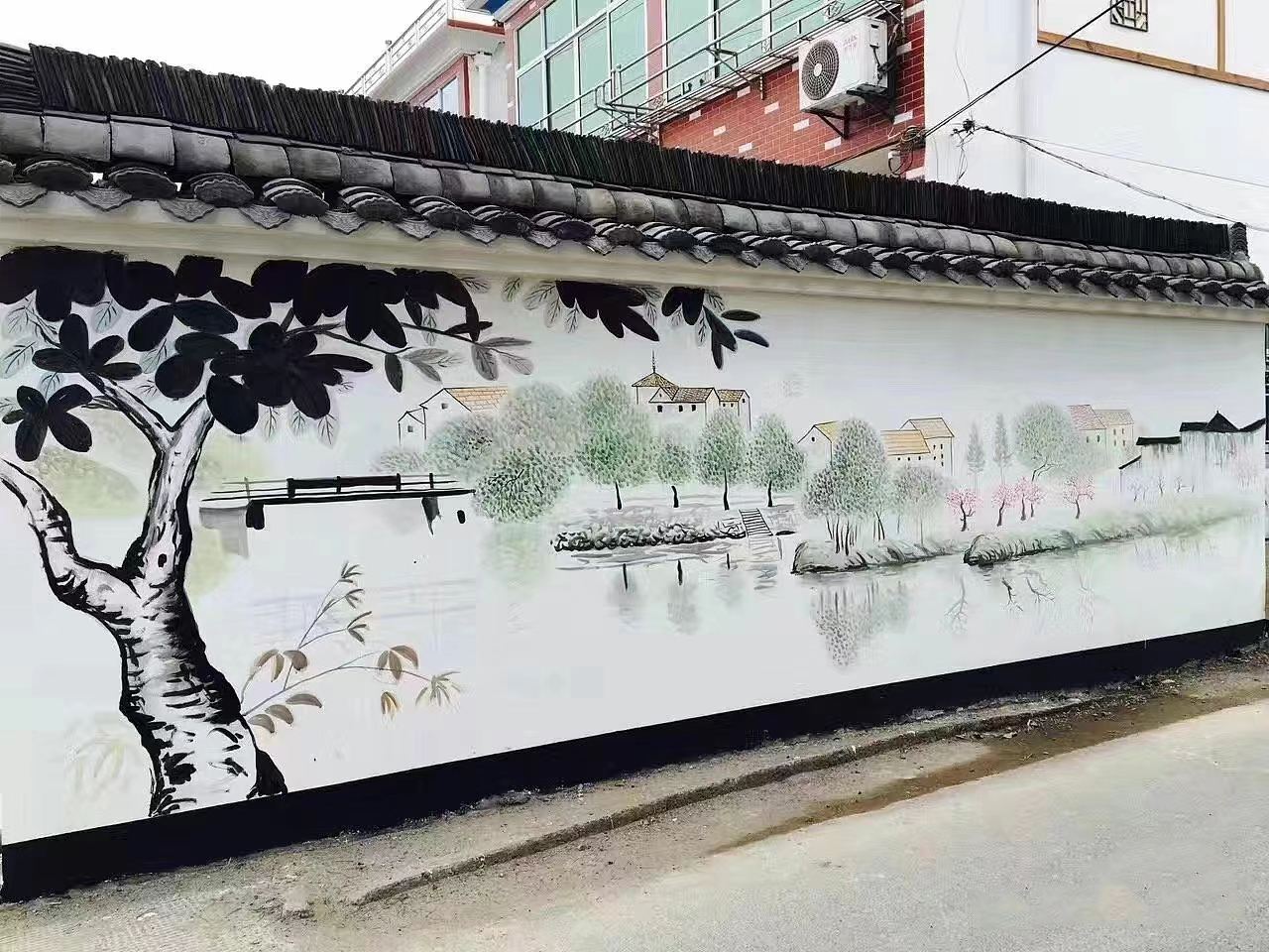 文化墙彩绘手绘壁画工作室