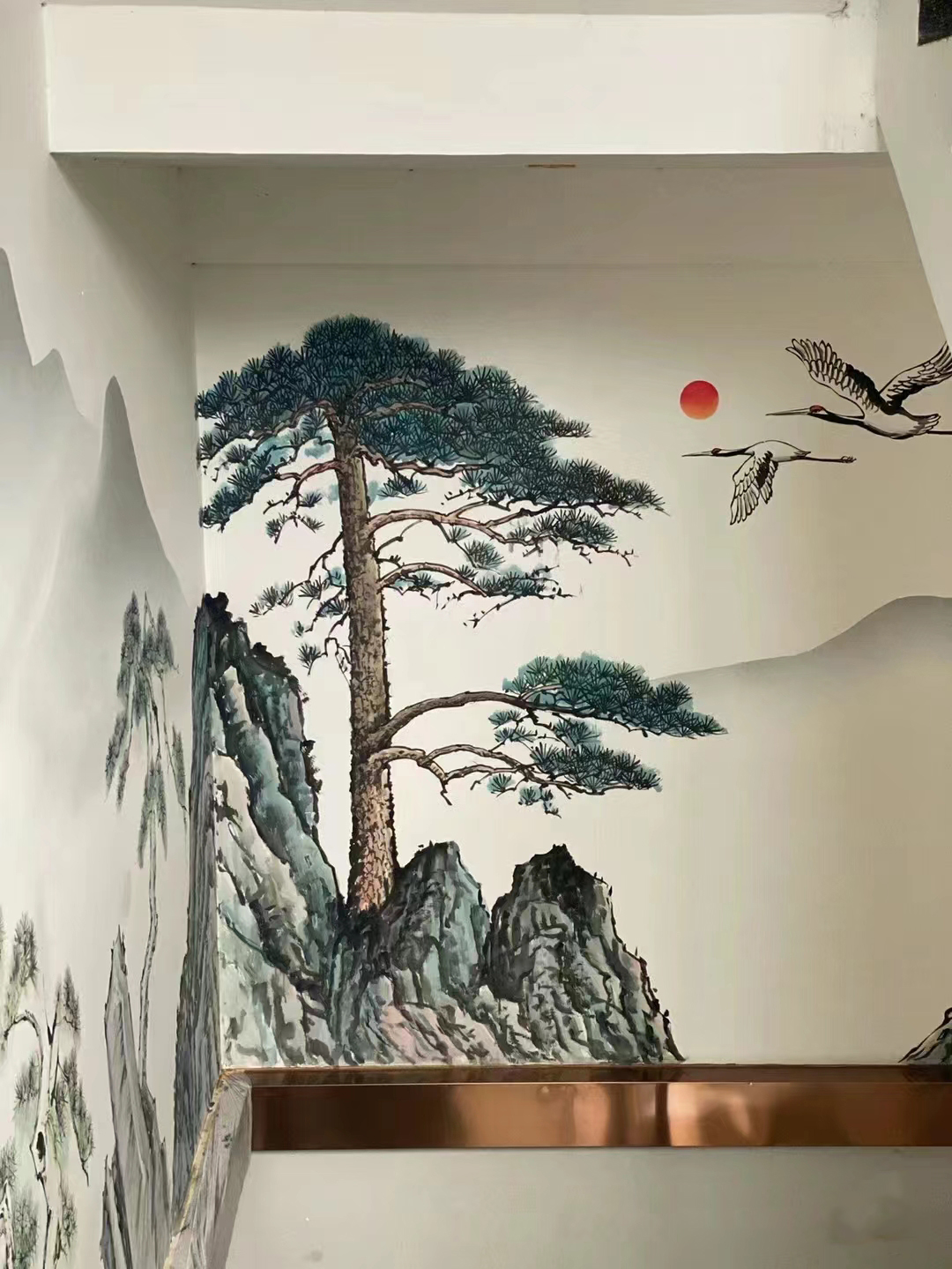 贵港平南外墙绘画彩绘手绘墙壁画团队