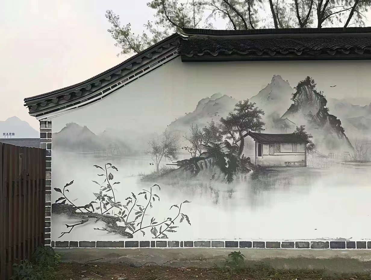 乡村振兴墙绘彩绘手绘墙团队