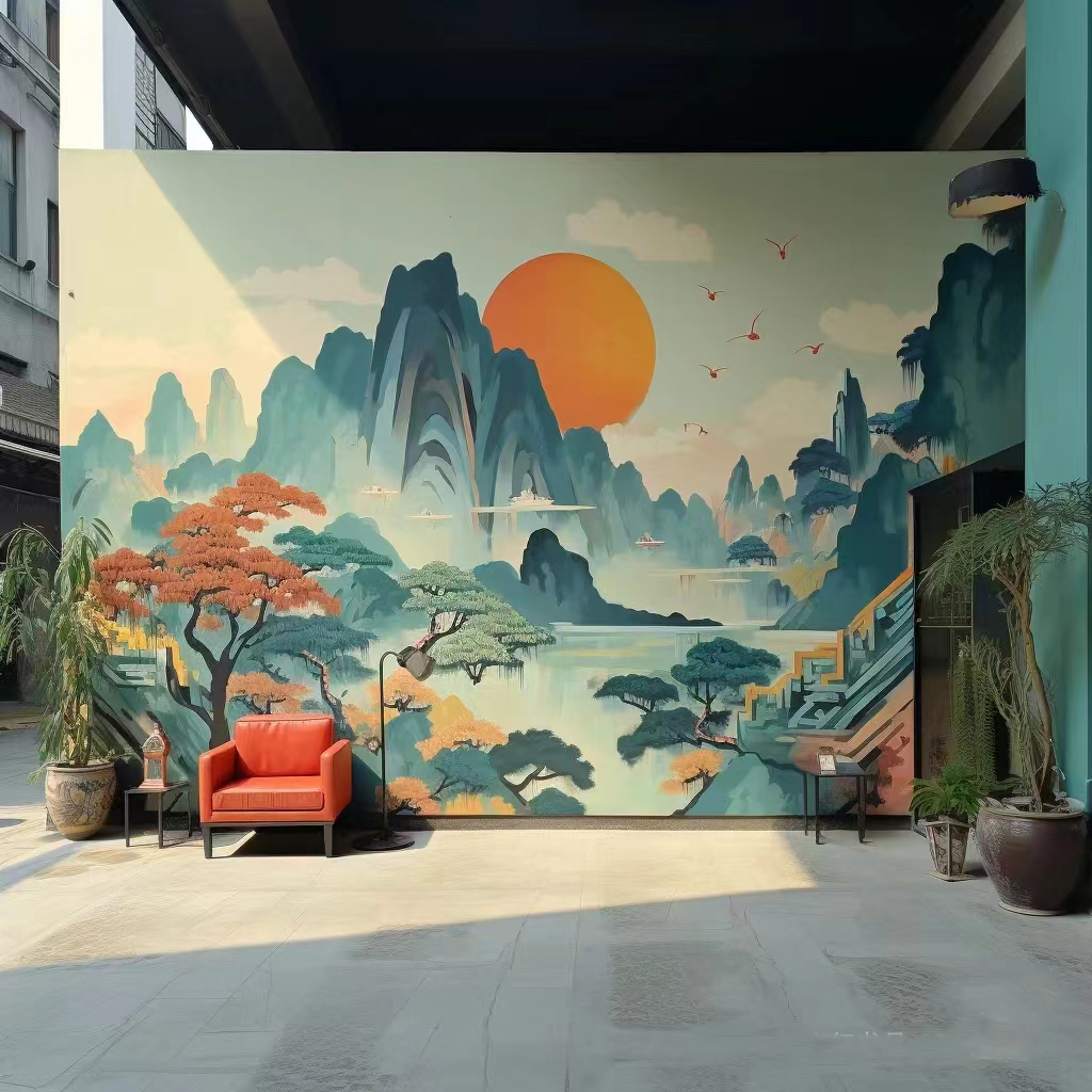 外墙彩绘手绘墙绘壁画工作室