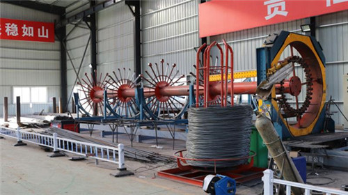 山西省忻州钢筋笼绕筋机占地面积厂家供货