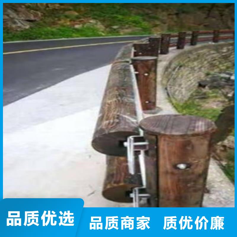 钢背木护栏厂家人行道隔离栏杆生产厂家价格如何计算甄选好物